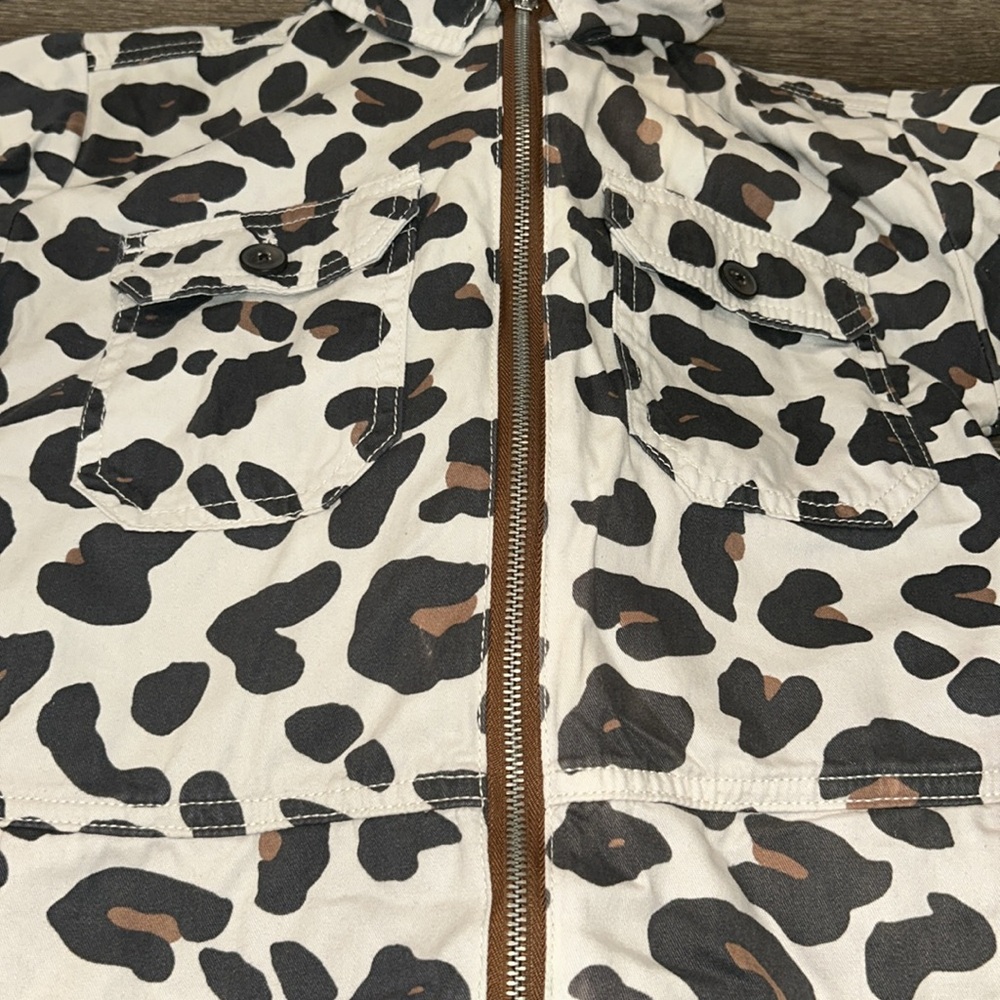 Vintage UO D’Angelo Leopard Print Cropped Coverall - Picture 5 of 11